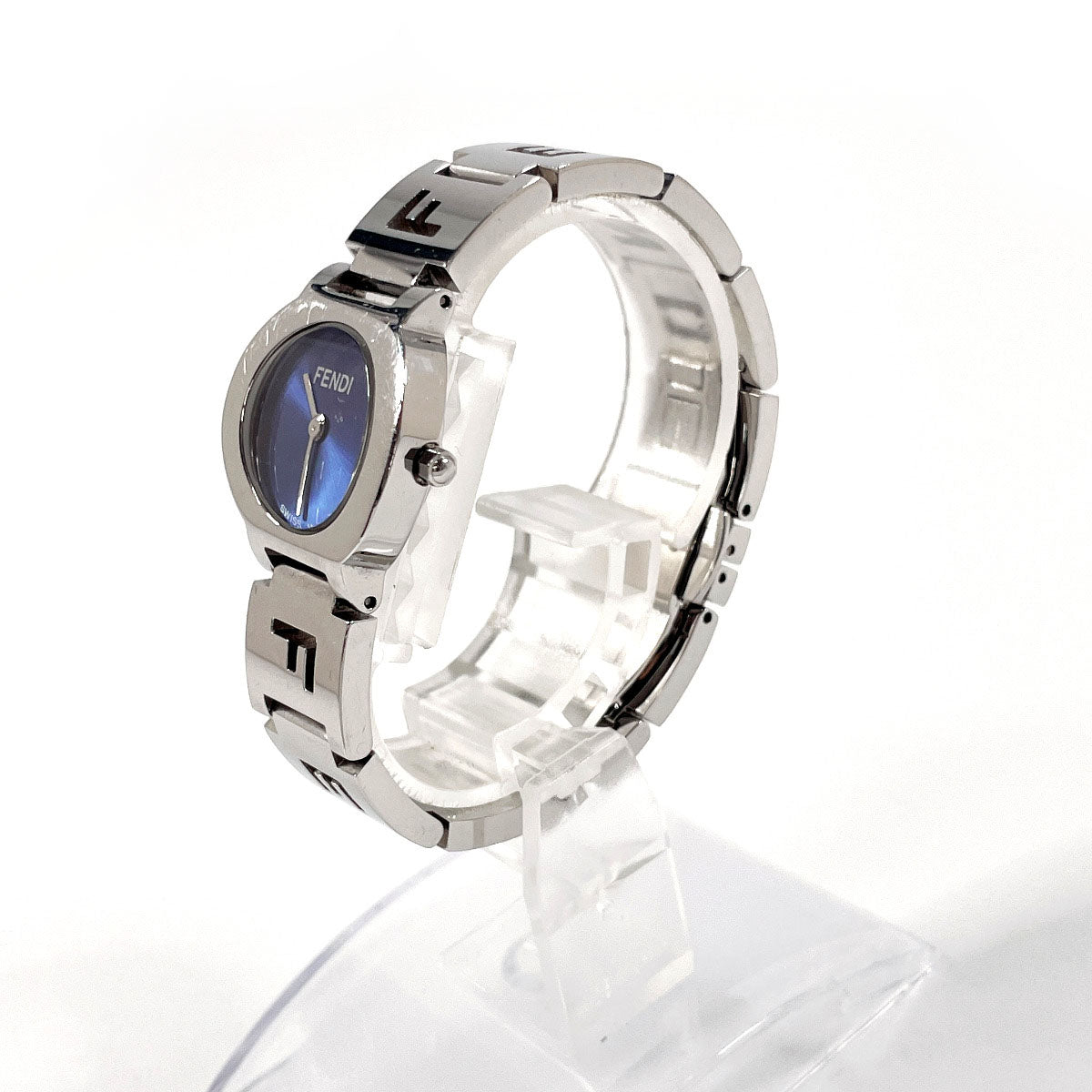 Fendi Watches Quartz 3050L Stainless Steel Silver Olologi Navy Dial