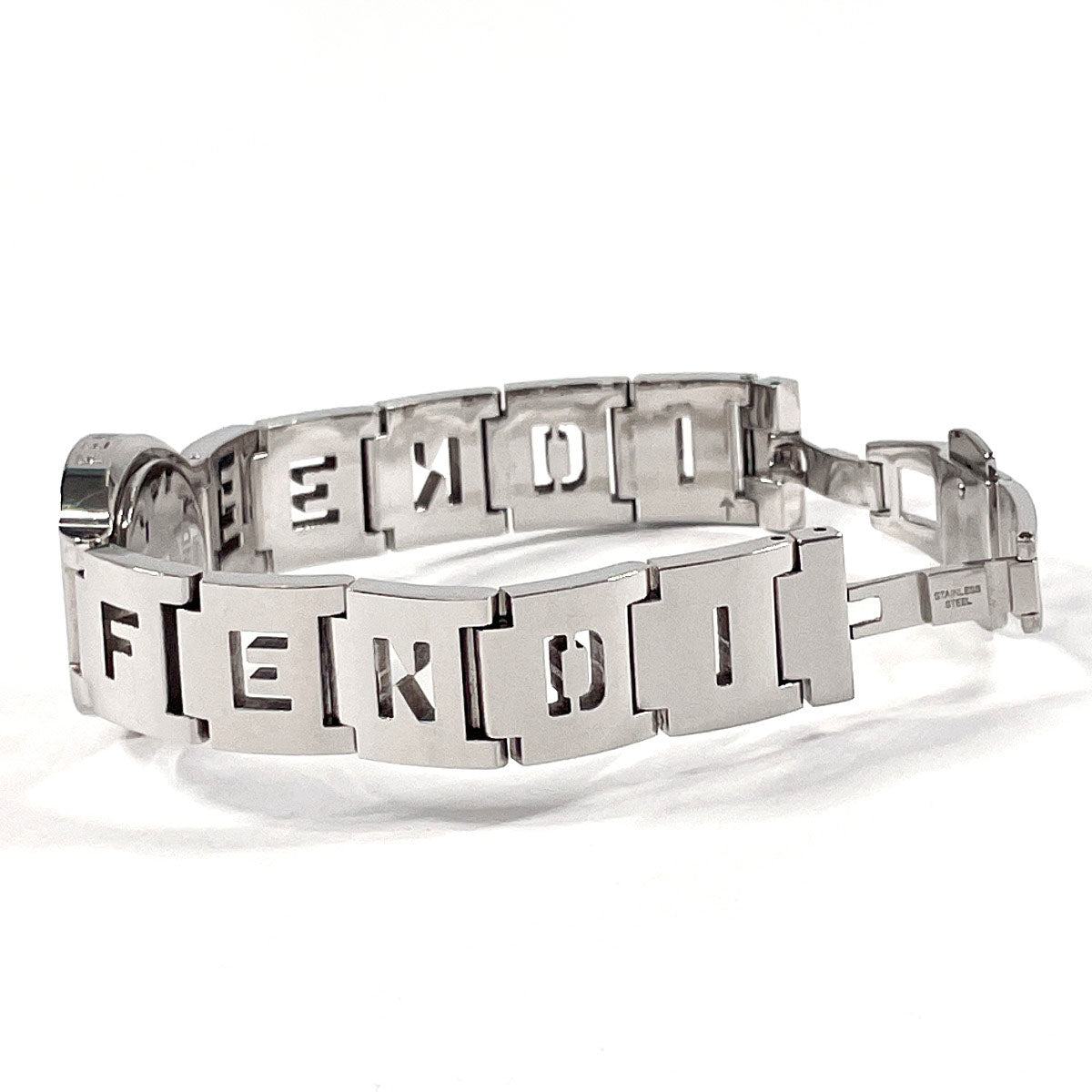Fendi Watches Quartz 3050L Stainless Steel Silver Olologi Navy Dial