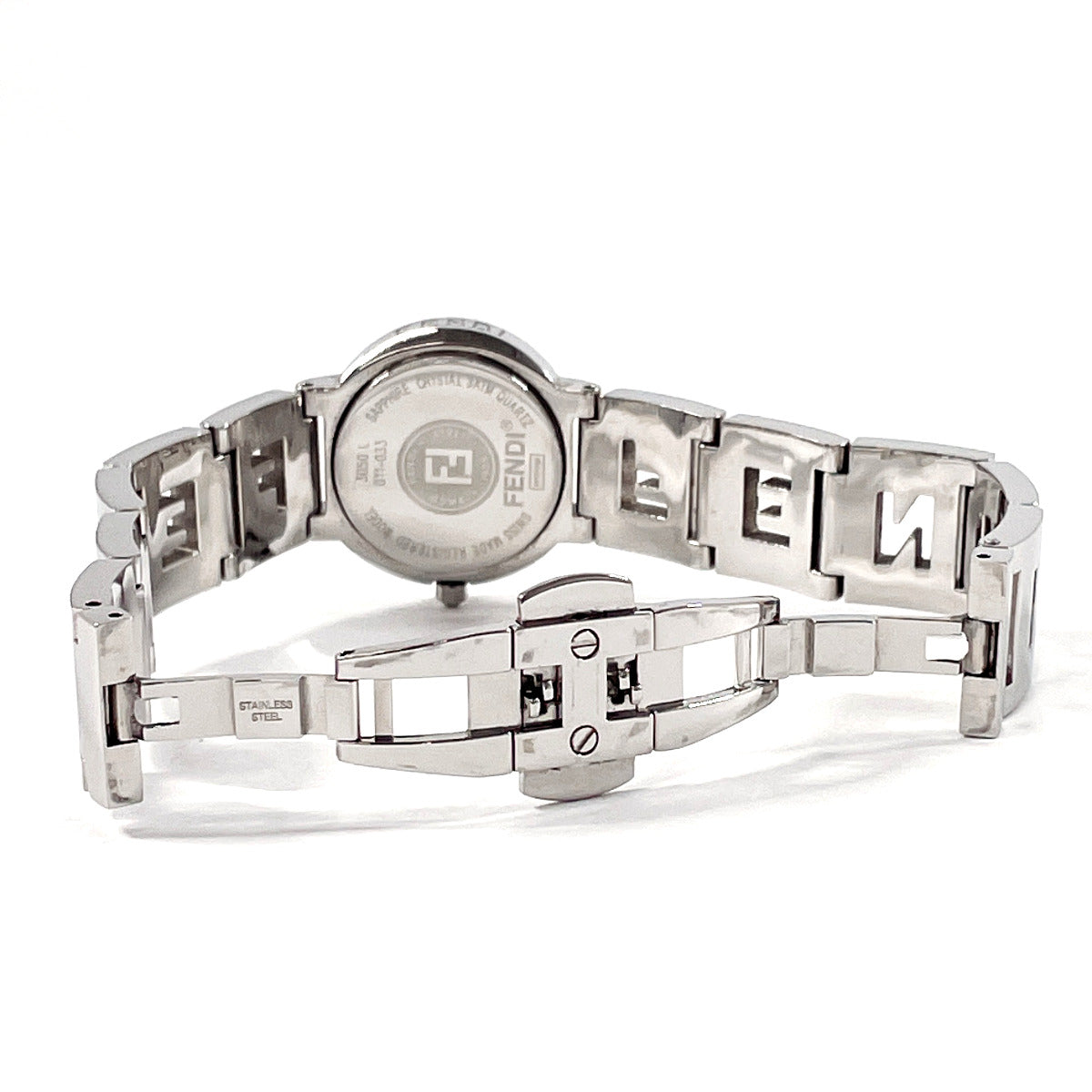 Fendi Watches Quartz 3050L Stainless Steel Silver Olologi Navy Dial