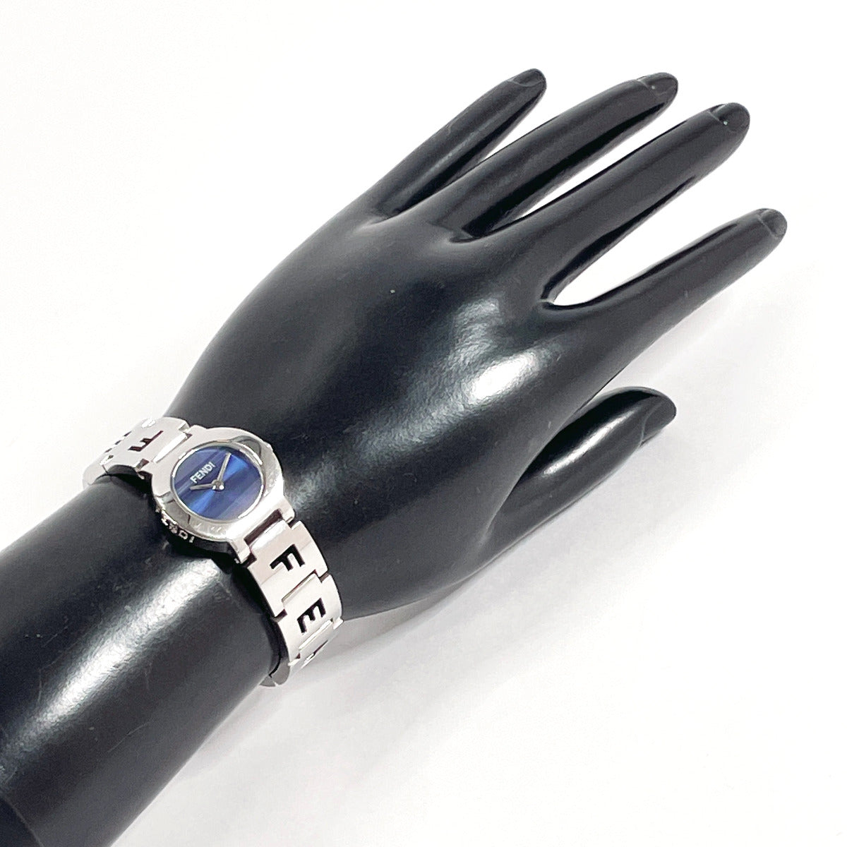 Fendi Watches Quartz 3050L Stainless Steel Silver Olologi Navy Dial