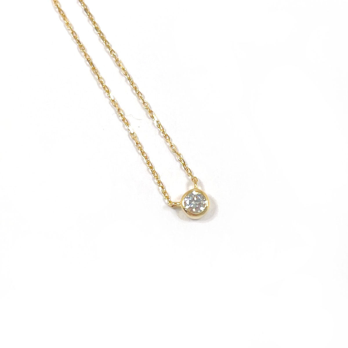 Ete Necklace K18 Yellow Gold, Diamond Gold Bright