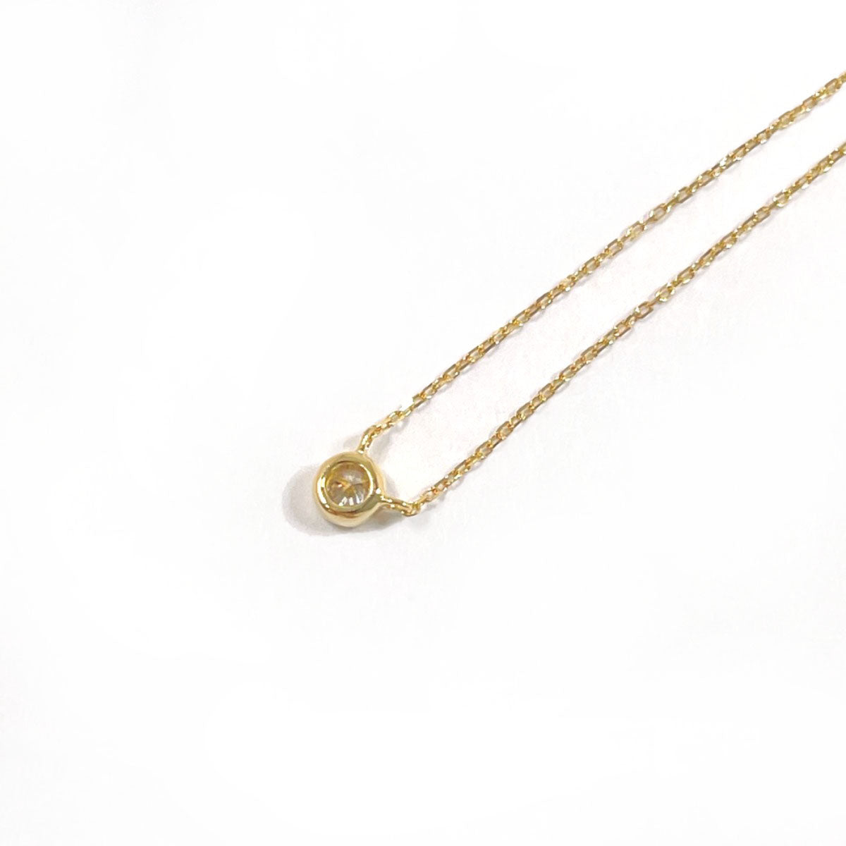 Ete Necklace K18 Yellow Gold, Diamond Gold Bright