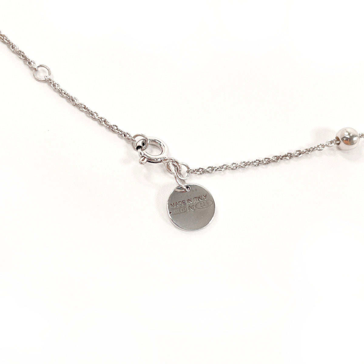 Prada Necklace Silver925, Raffia Silver Bird Motif Women