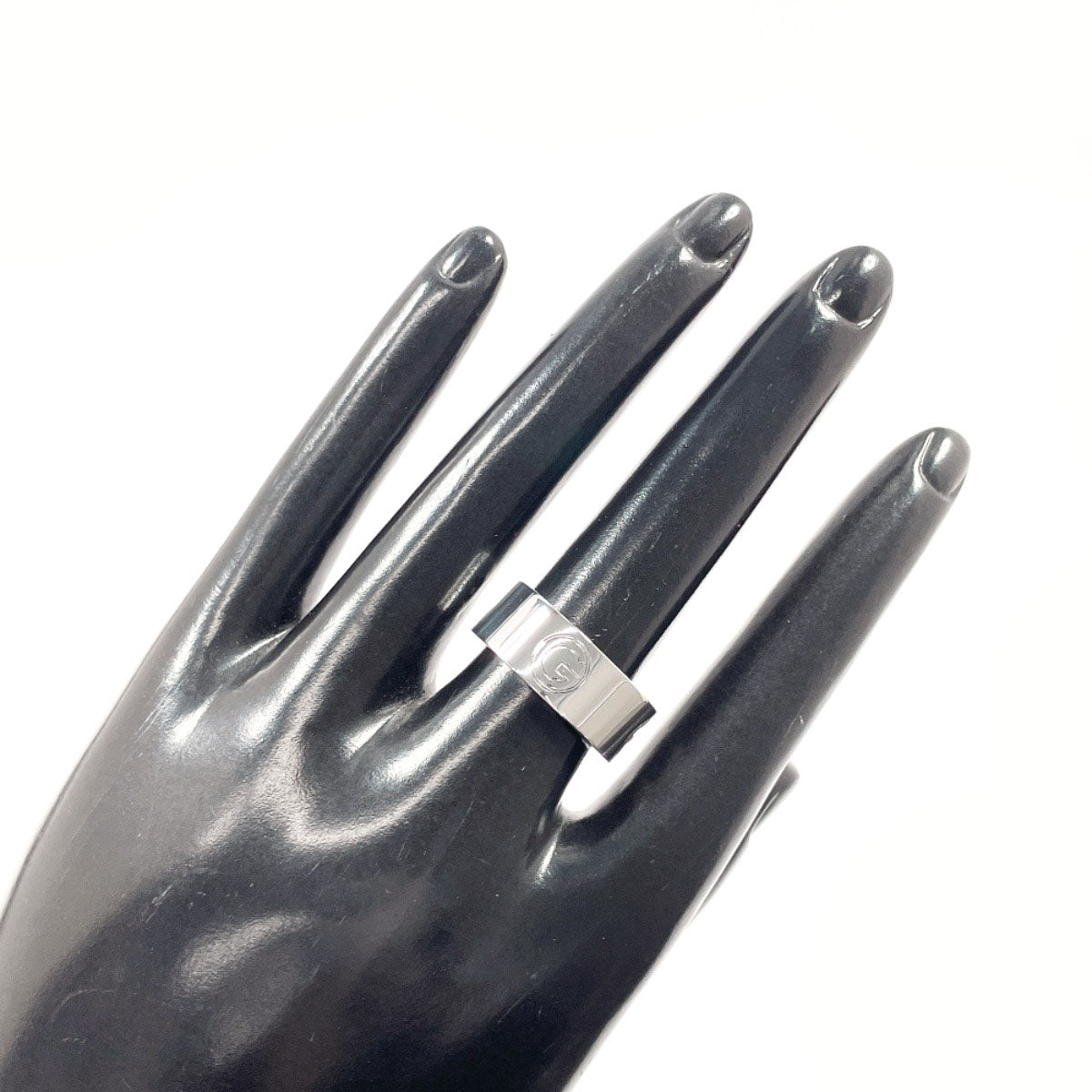 Gucci Ring Silver925 Silver Logo Cutout 16