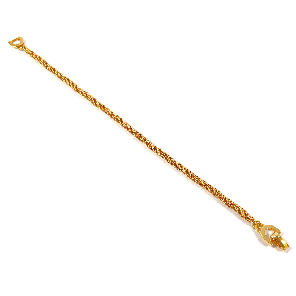Christian Dior Bracelet Metal Gold Vintage Women
