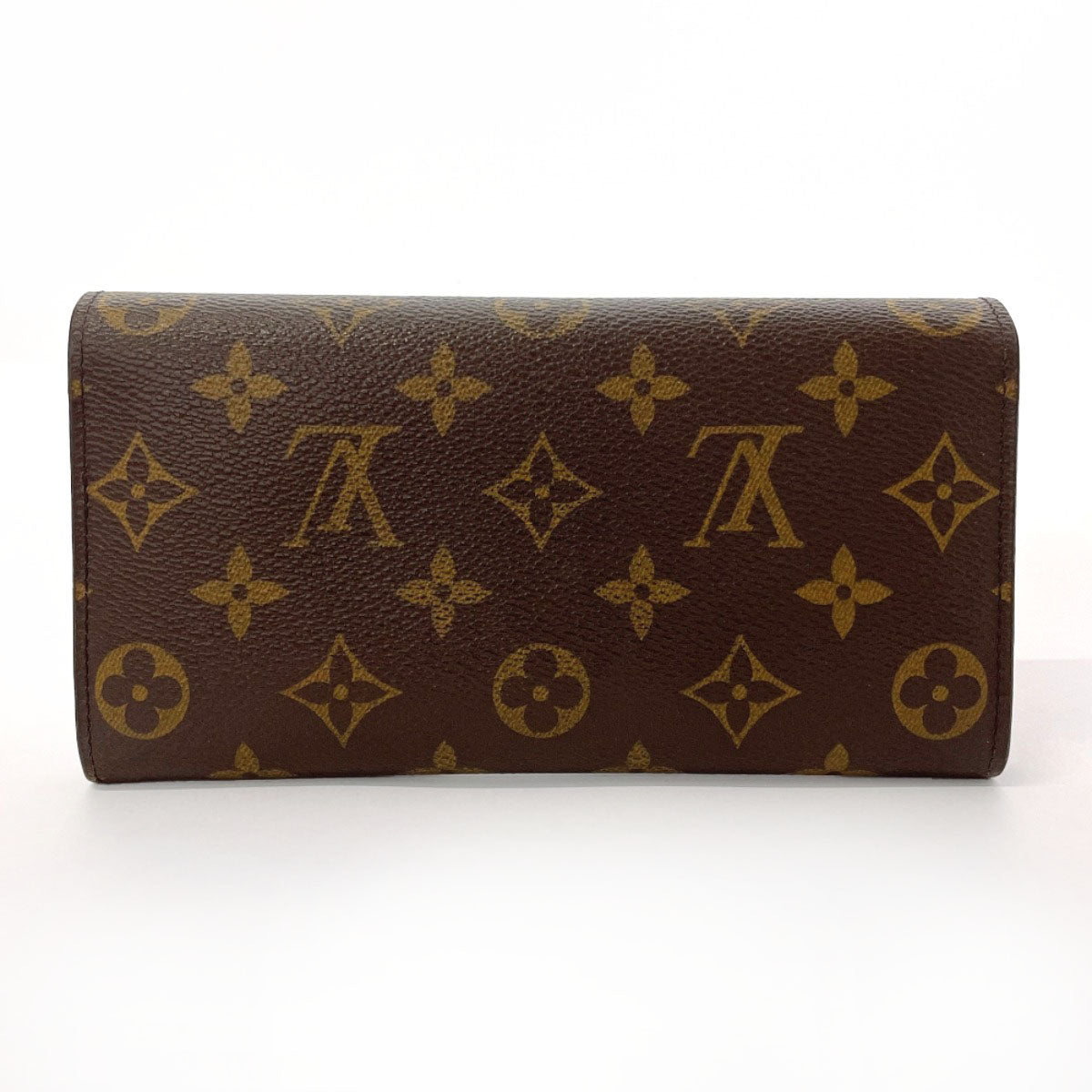 Louis Vuitton Long Wallet Purse M61734 Monogram Canvas Brown Portefeuille Sarah Unisex