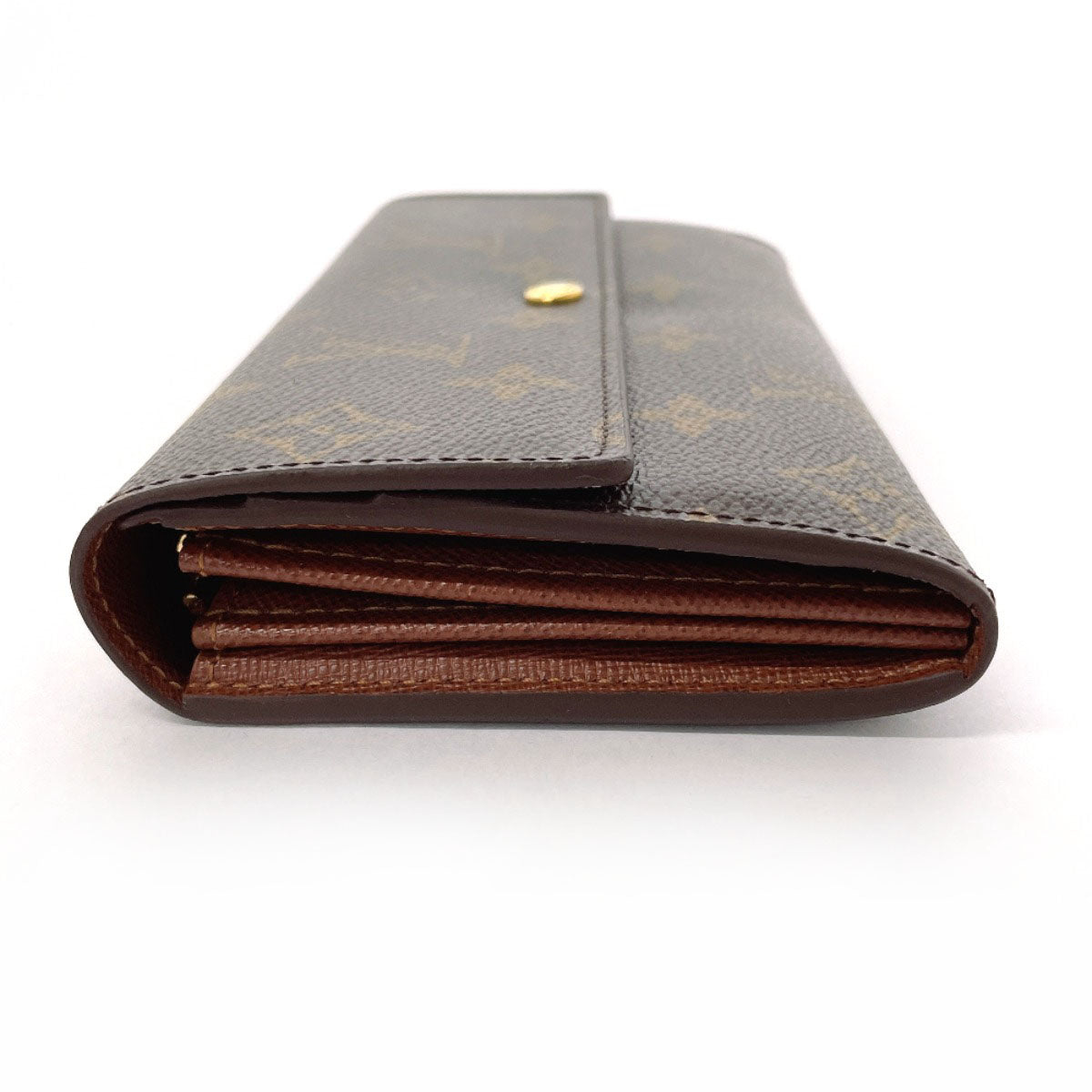 Louis Vuitton Long Wallet Purse M61734 Monogram Canvas Brown Portefeuille Sarah Unisex