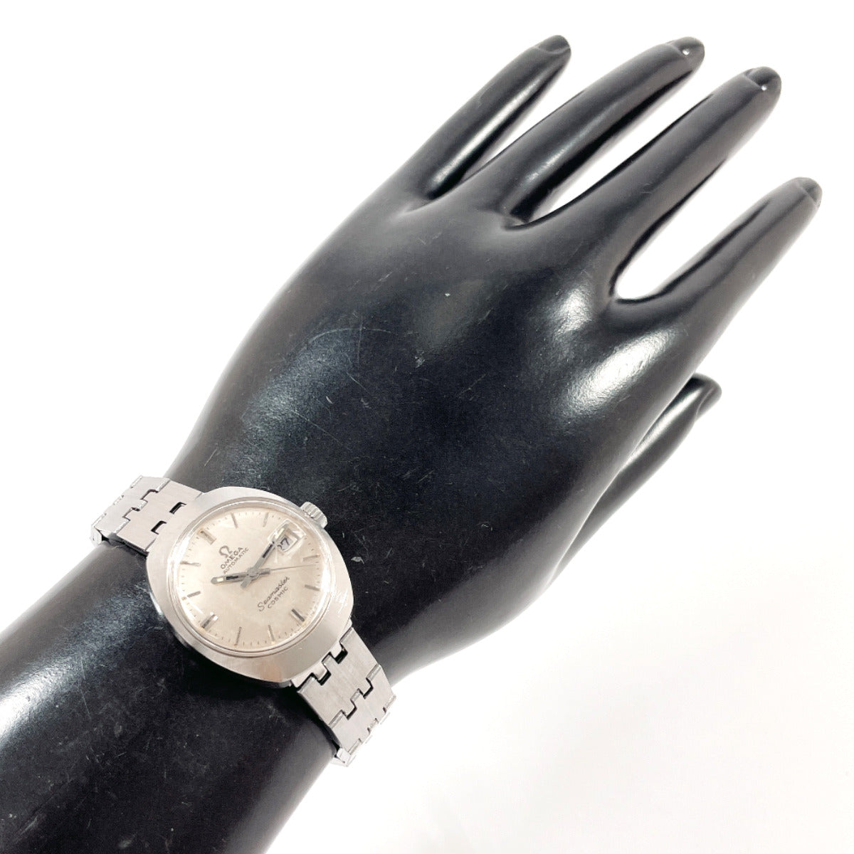Omega Watches Hand Winding Stainless Steel Silver Cosmic Ladymatic Seamaster Silver Dial