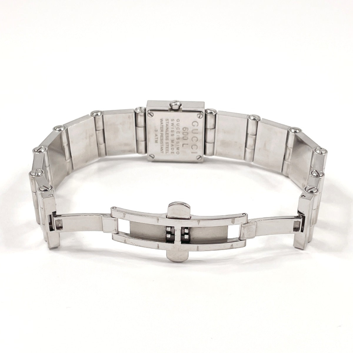 Gucci Watches Quartz 600L Stainless Steel Silver Black Dial