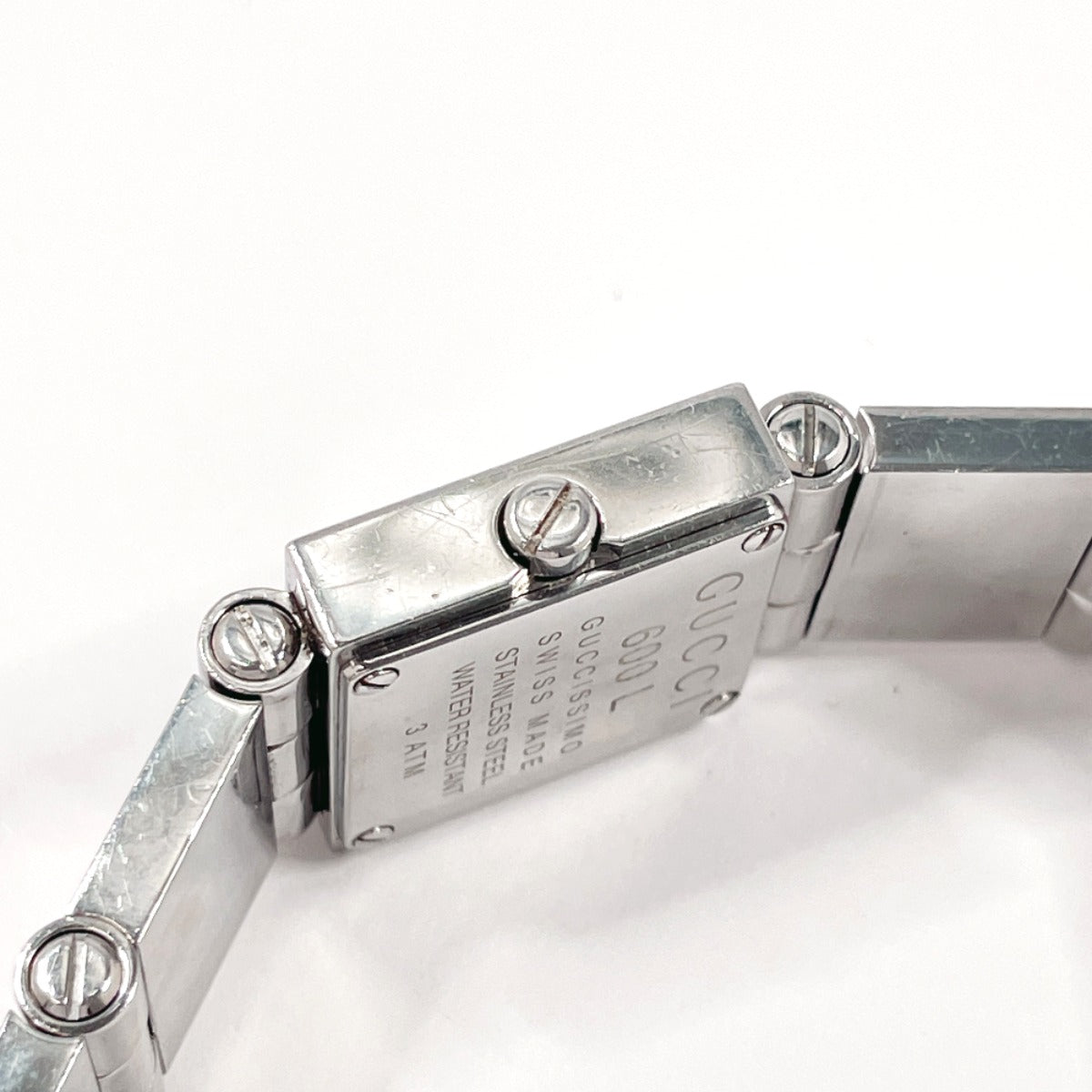 Gucci Watches Quartz 600L Stainless Steel Silver Black Dial