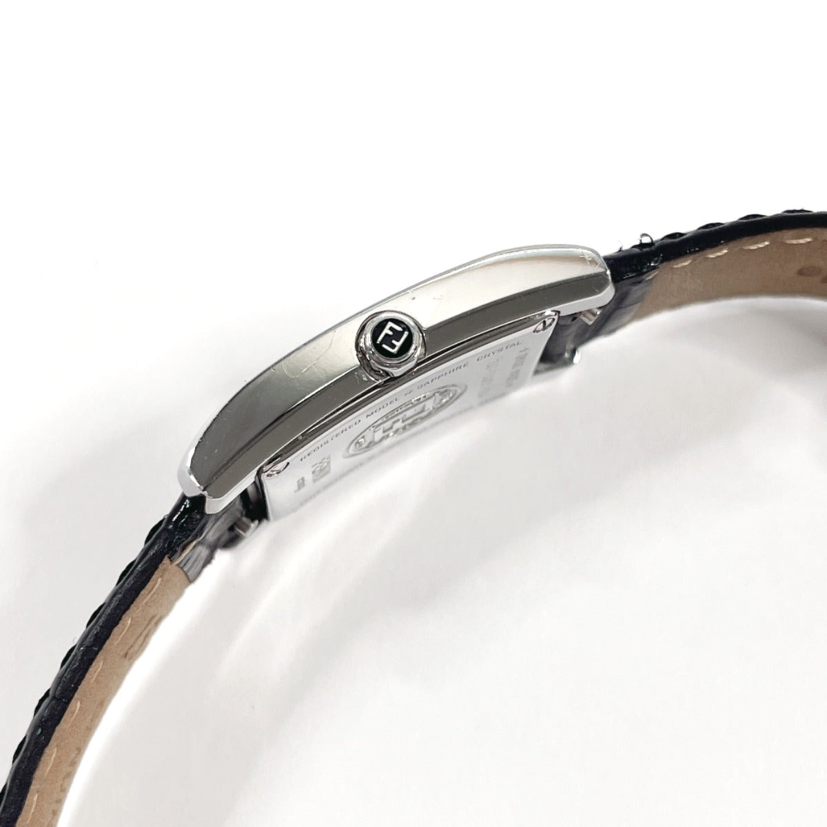Fendi Watches Quartz 150-7000L-724 Stainless Steel , Leather Silver Classico Black Dial