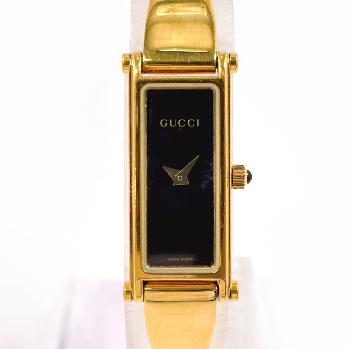 Gucci Watches Quartz 1500L Stainless Steel Gold Black Dial