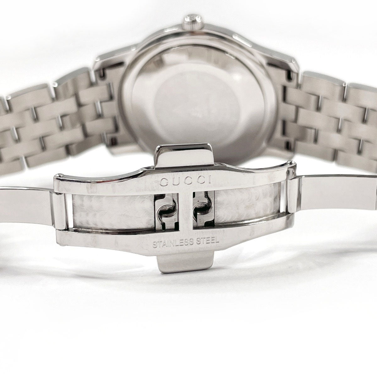 Gucci Watches Quartz 5500Xl Stainless Steel Silver G Class Black Dial Mens