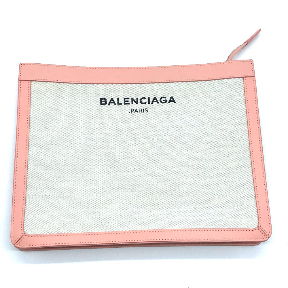 Balenciaga Clutch Bag 410119 Canvas, Leather White Classic Women(Unisex)