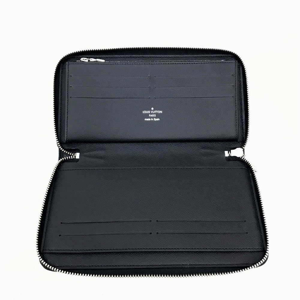 Louis Vuitton Long Wallet Purse N40204 Damier Grafitto Canvas Black Damier Grafitte Zippy Organizer