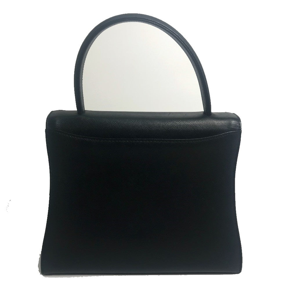 Givenchy Handbag Leather Black Shoulder Bag Vintage Unisex(Unisex)