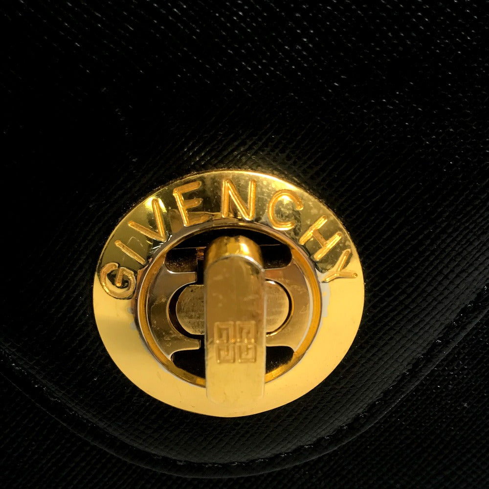 Givenchy Handbag Leather Black Shoulder Bag Vintage Unisex(Unisex)