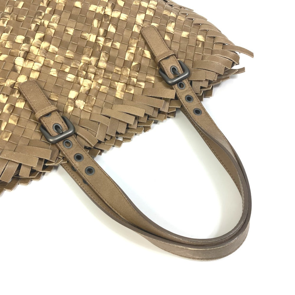 Bottegaveneta Tote Bag 239898 Leather Beige Intrecciato Mens