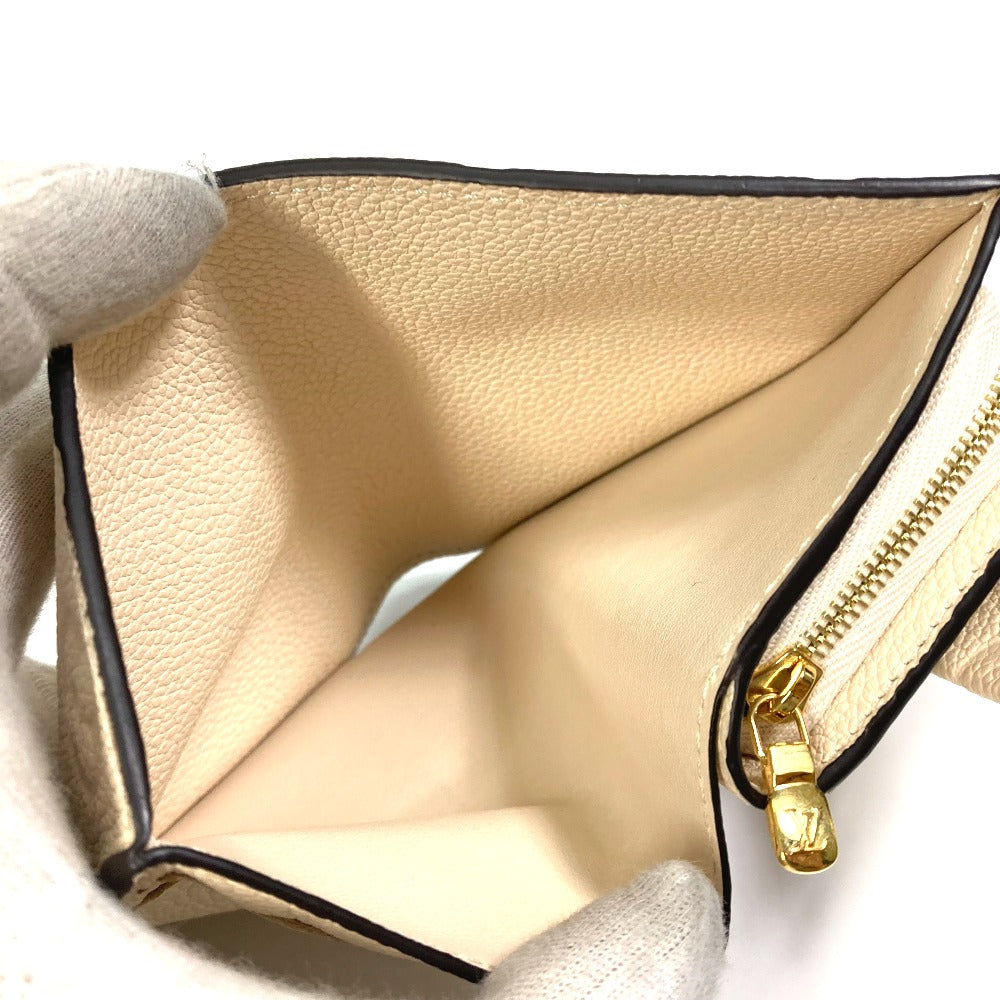 Louis Vuitton Trifold Wallet M81071 Monogram Ann Platt Leather Beige Monogram Ann Platt Wallet Women
