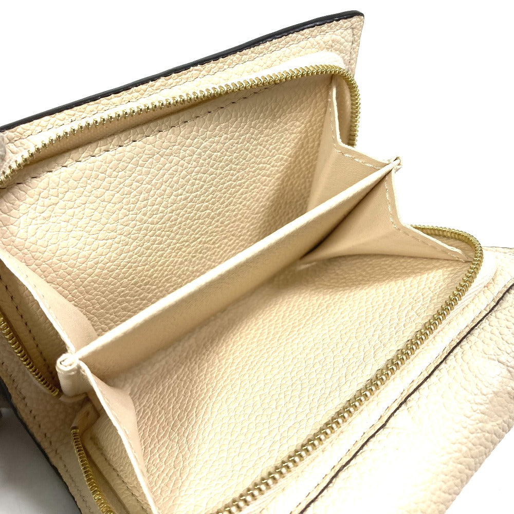 Louis Vuitton Trifold Wallet M81071 Monogram Ann Platt Leather Beige Monogram Ann Platt Wallet Women
