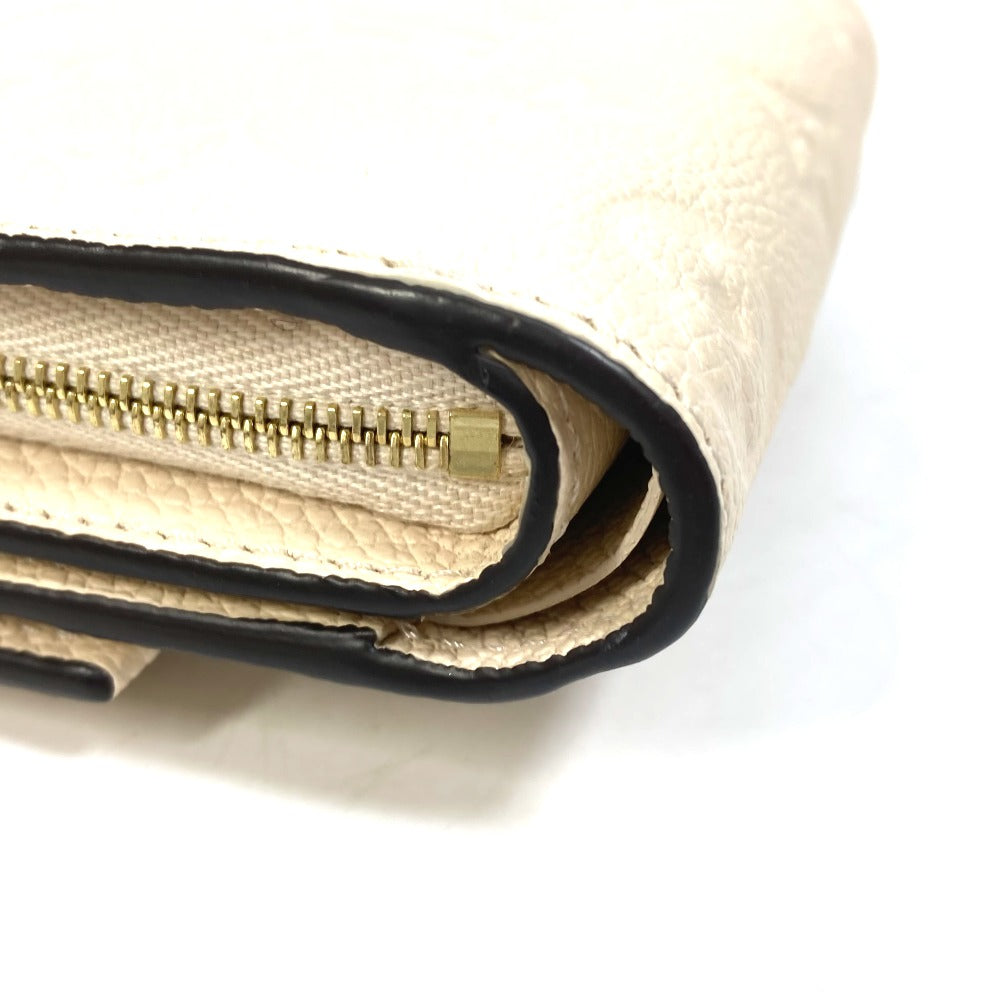 Louis Vuitton Trifold Wallet M81071 Monogram Ann Platt Leather Beige Monogram Ann Platt Wallet Women
