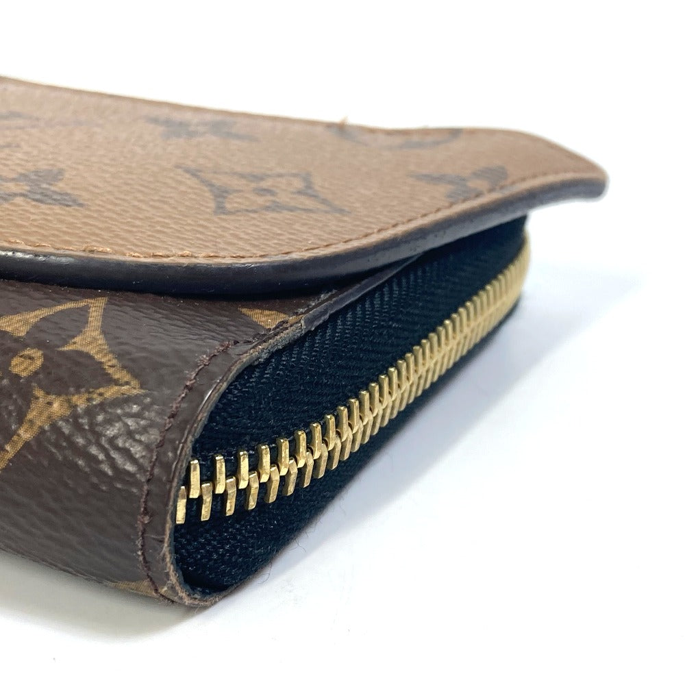 Louis Vuitton Long Wallet Purse M68796 Monogram Reverse Canvas Brown Monogram Reverse Zippy Wallet