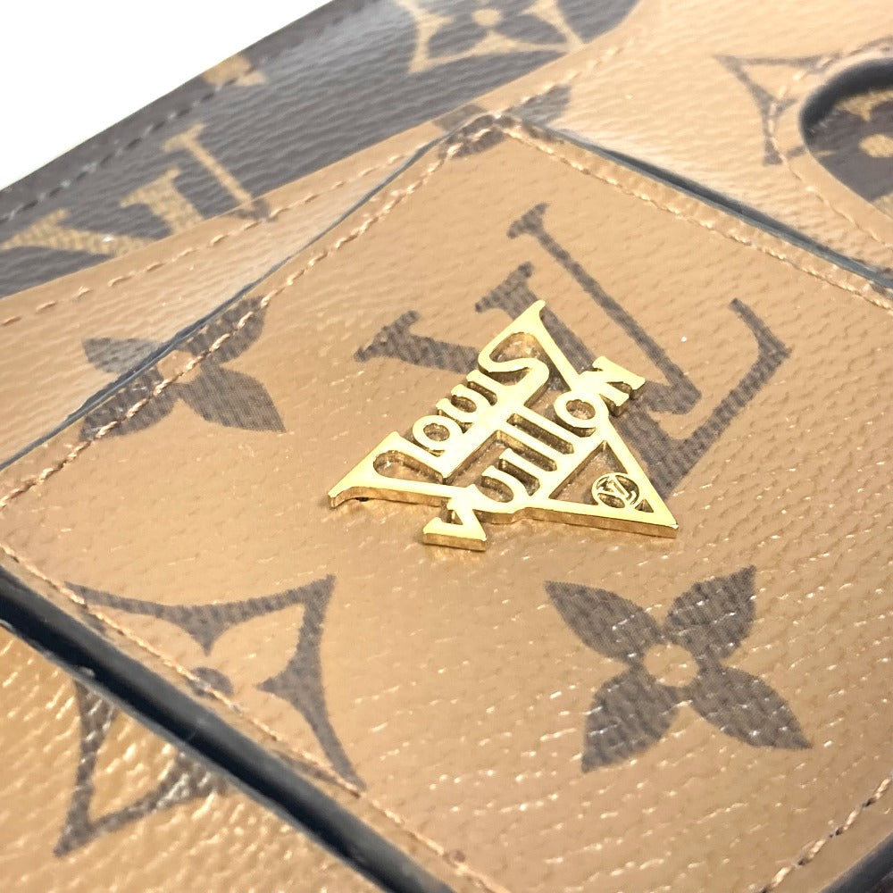 Louis Vuitton Long Wallet Purse M68796 Monogram Reverse Canvas Brown Monogram Reverse Zippy Wallet