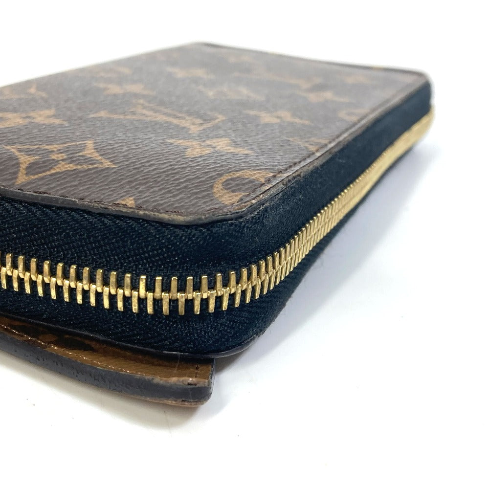 Louis Vuitton Long Wallet Purse M68796 Monogram Reverse Canvas Brown Monogram Reverse Zippy Wallet