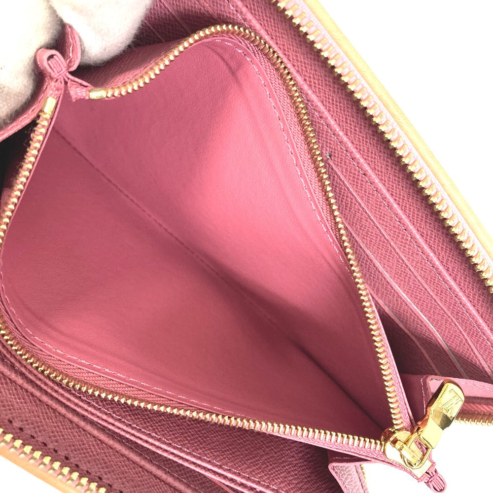 Louis Vuitton Long Wallet Purse M81182 Monogram Denim Pink Monogram Denim Zippy Wallet Women