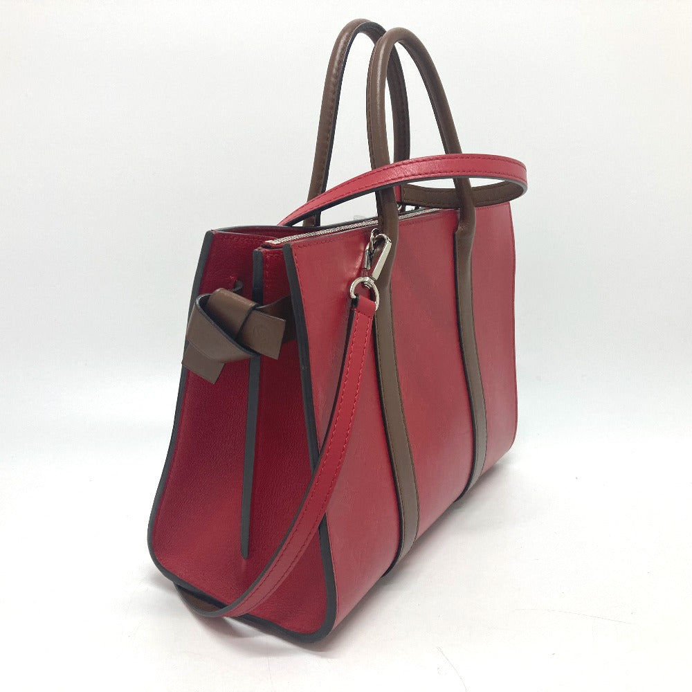 Louis Vuitton Tote Bag M42889 Leather Red Monogram Very Tote Mm Women