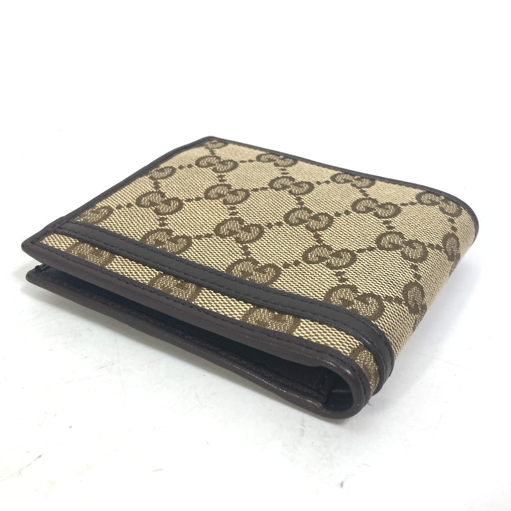 Gucci Folded Wallet 245773 Gg Canvas Beige Gg Horsebit Women