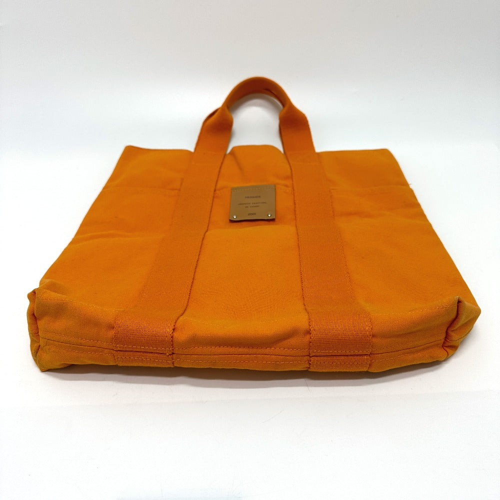 Hermes Tote Bag Canvas Orange Fool Toe Kabas Women