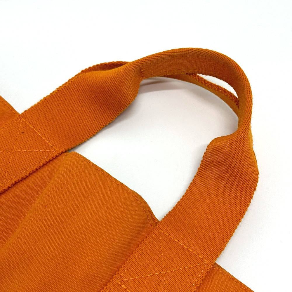 Hermes Tote Bag Canvas Orange Fool Toe Kabas Women