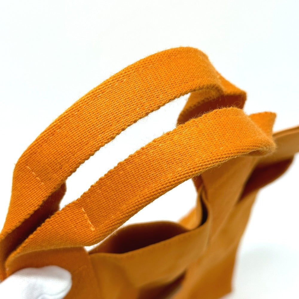 Hermes Tote Bag Canvas Orange Fool Toe Kabas Women