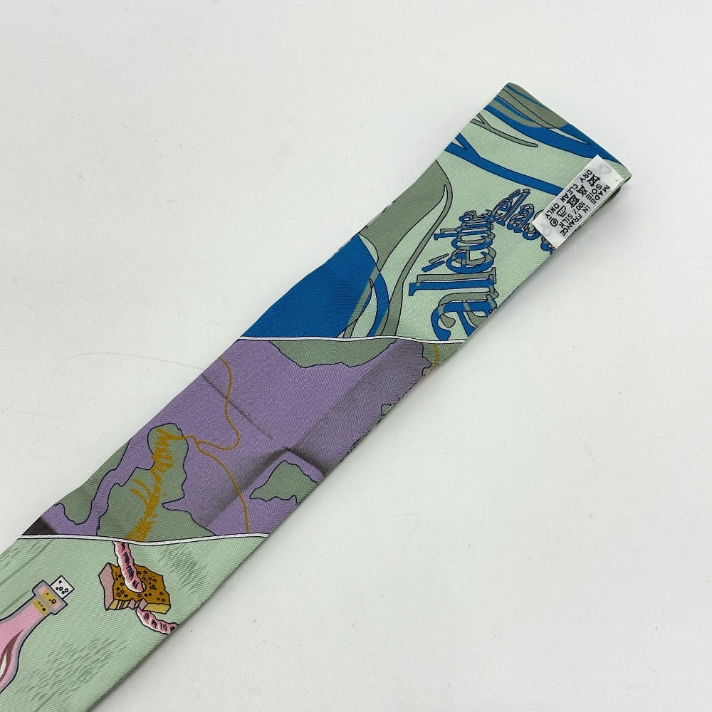 Hermes Scarf Silk Multicolor Bottle Ship Women