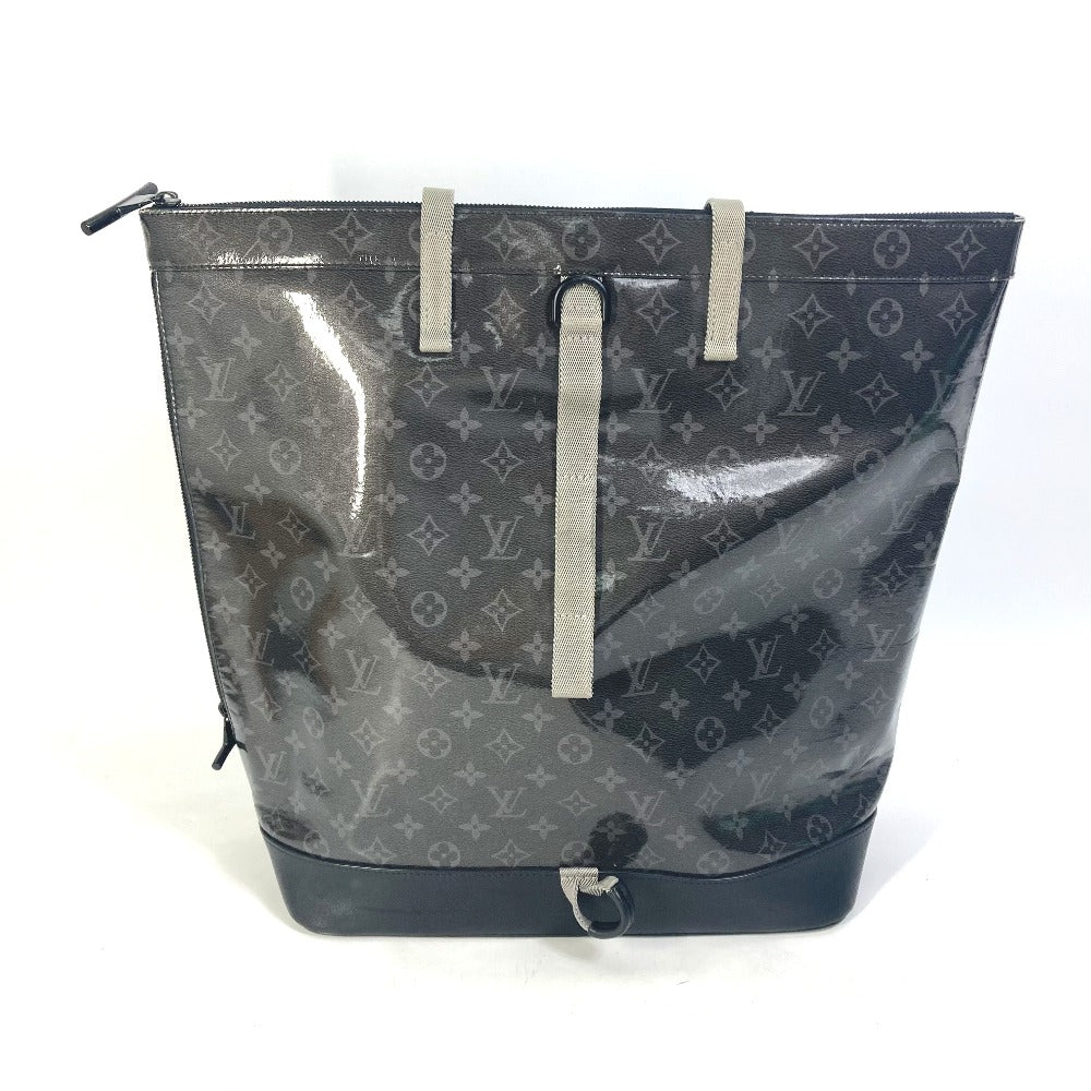 Louis Vuitton Tote Bag M43900 Plastics Black Monogram Eclipse Glaze Zipped Tote Mens