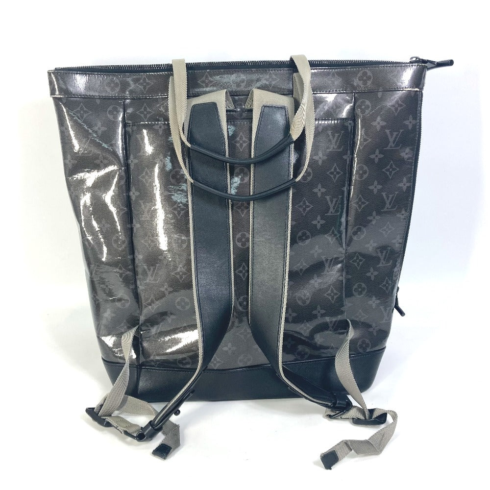 Louis Vuitton Tote Bag M43900 Plastics Black Monogram Eclipse Glaze Zipped Tote Mens