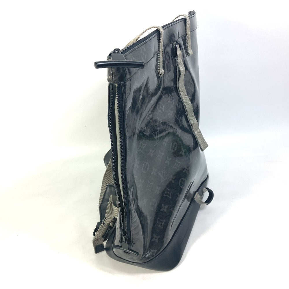 Louis Vuitton Tote Bag M43900 Plastics Black Monogram Eclipse Glaze Zipped Tote Mens