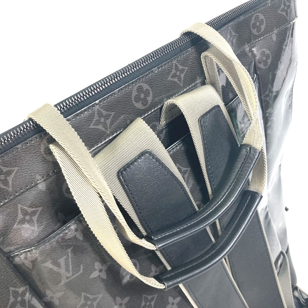 Louis Vuitton Tote Bag M43900 Plastics Black Monogram Eclipse Glaze Zipped Tote Mens