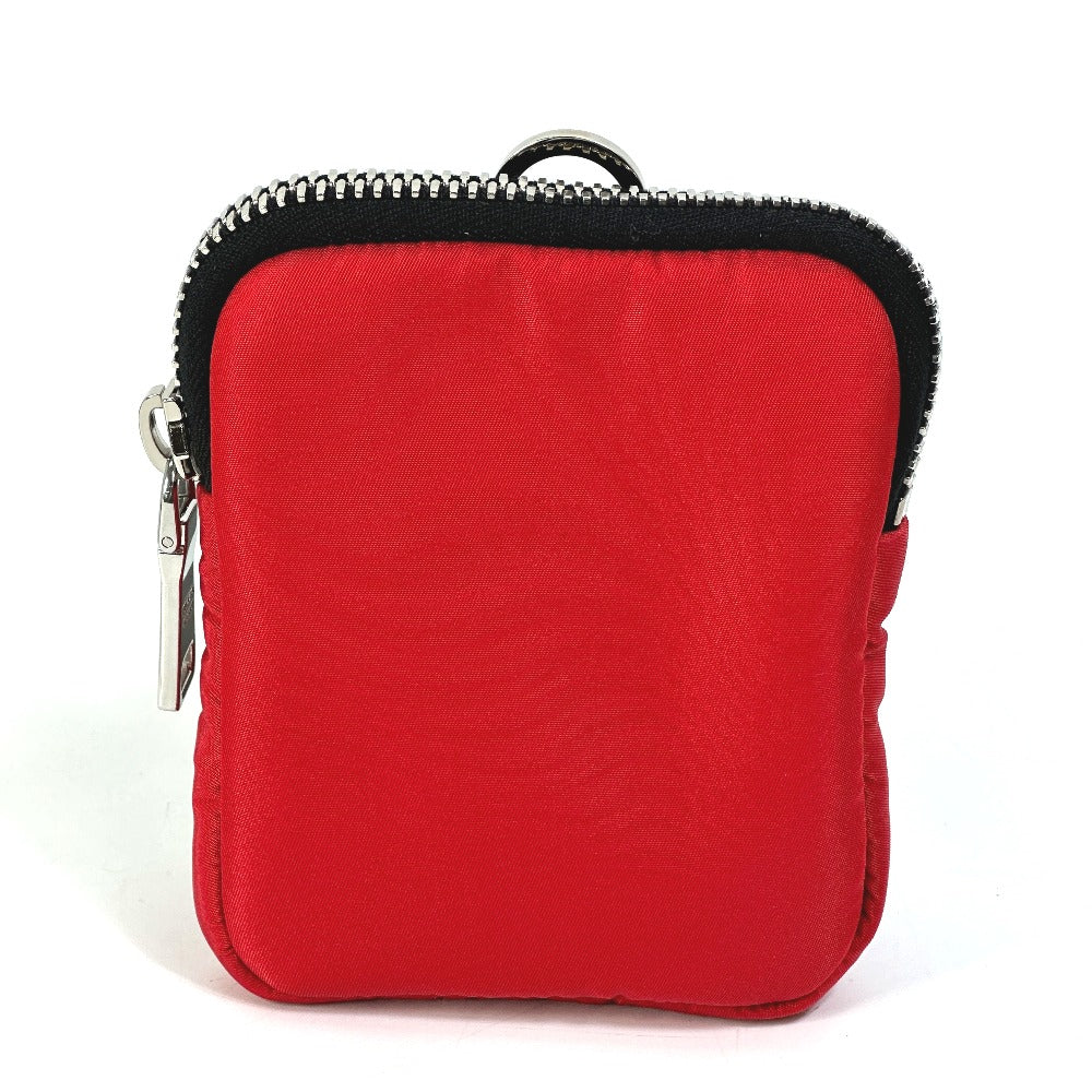 Prada Pouch 2Na026 Nylon Red Triangle Logo Plate Tessuto Soft Mens