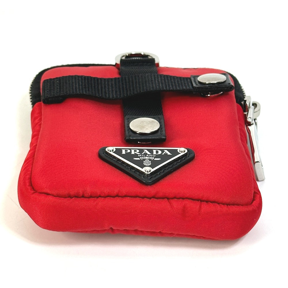Prada Pouch 2Na026 Nylon Red Triangle Logo Plate Tessuto Soft Mens