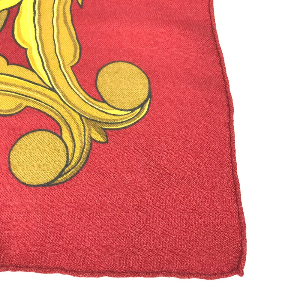 Hermes Scarf Silk, Cashmere Multicolor Animaux Solaires Animals Of The Sun Calegean 140 Women