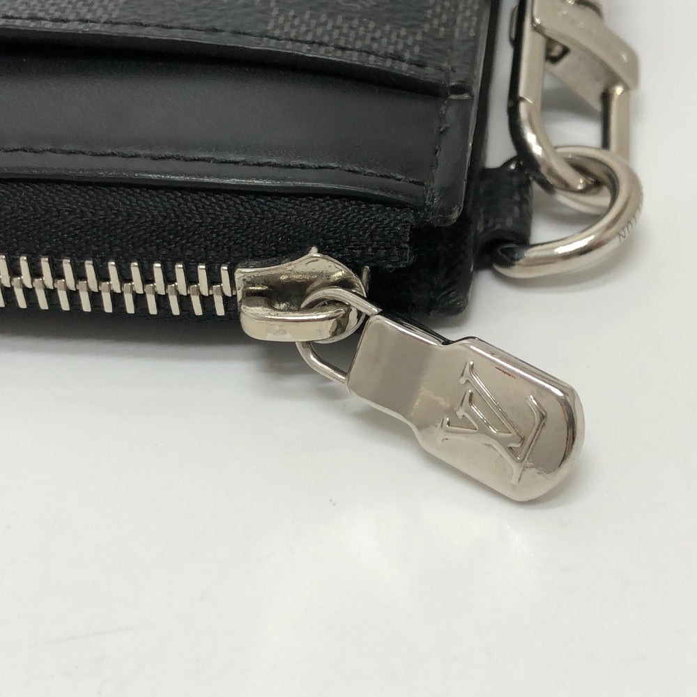 Louis Vuitton Long Wallet Purse N60379 Damier Grafitto Canvas Black Damier Grafitte Zippy Dragonne
