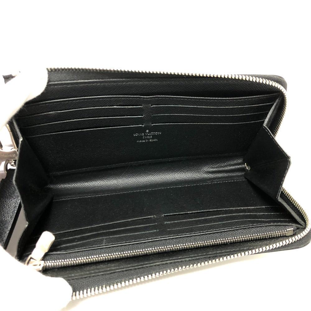 Louis Vuitton Long Wallet Purse N60379 Damier Grafitto Canvas Black Damier Grafitte Zippy Dragonne