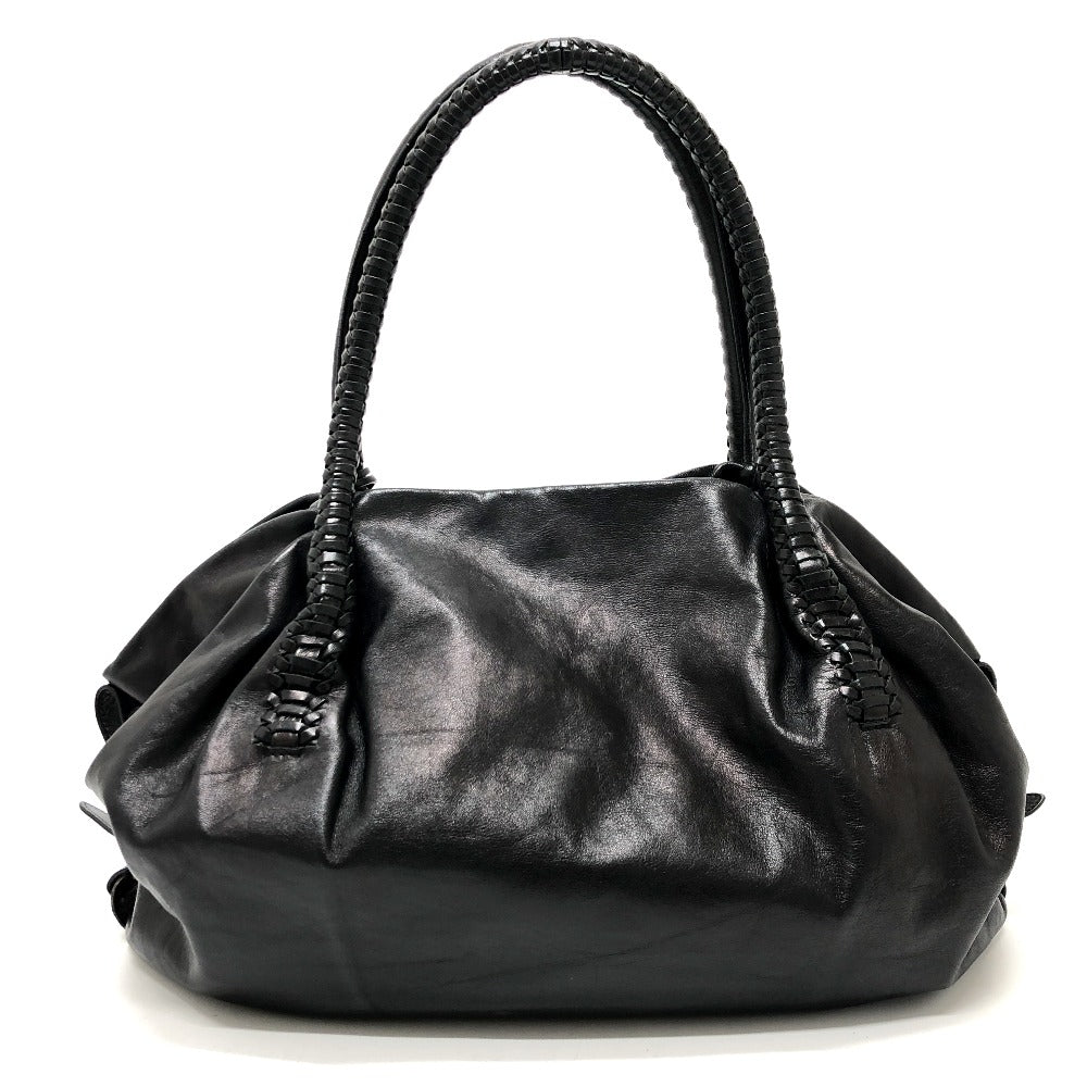 Salvatore Ferragamo Handbag Ez-21A056 Leather Black Gancini Women