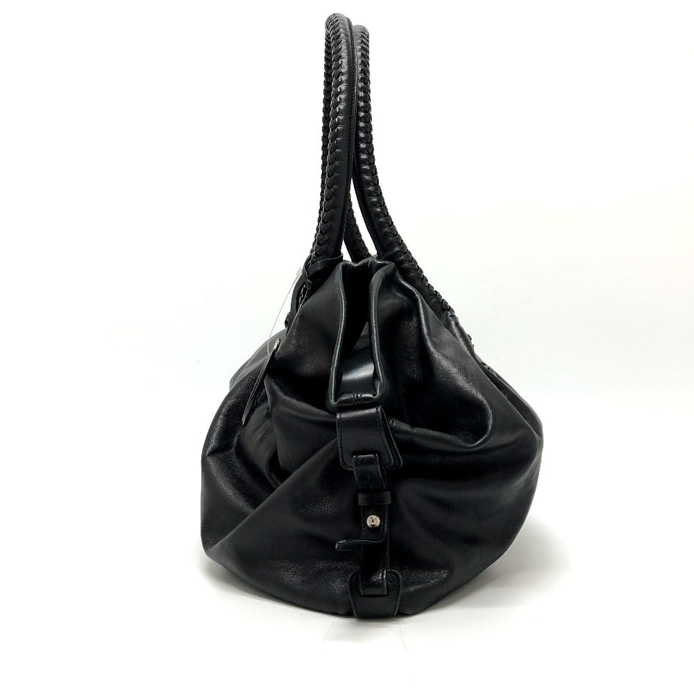 Salvatore Ferragamo Handbag Ez-21A056 Leather Black Gancini Women