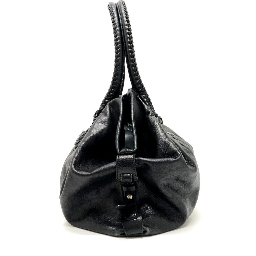 Salvatore Ferragamo Handbag Ez-21A056 Leather Black Gancini Women