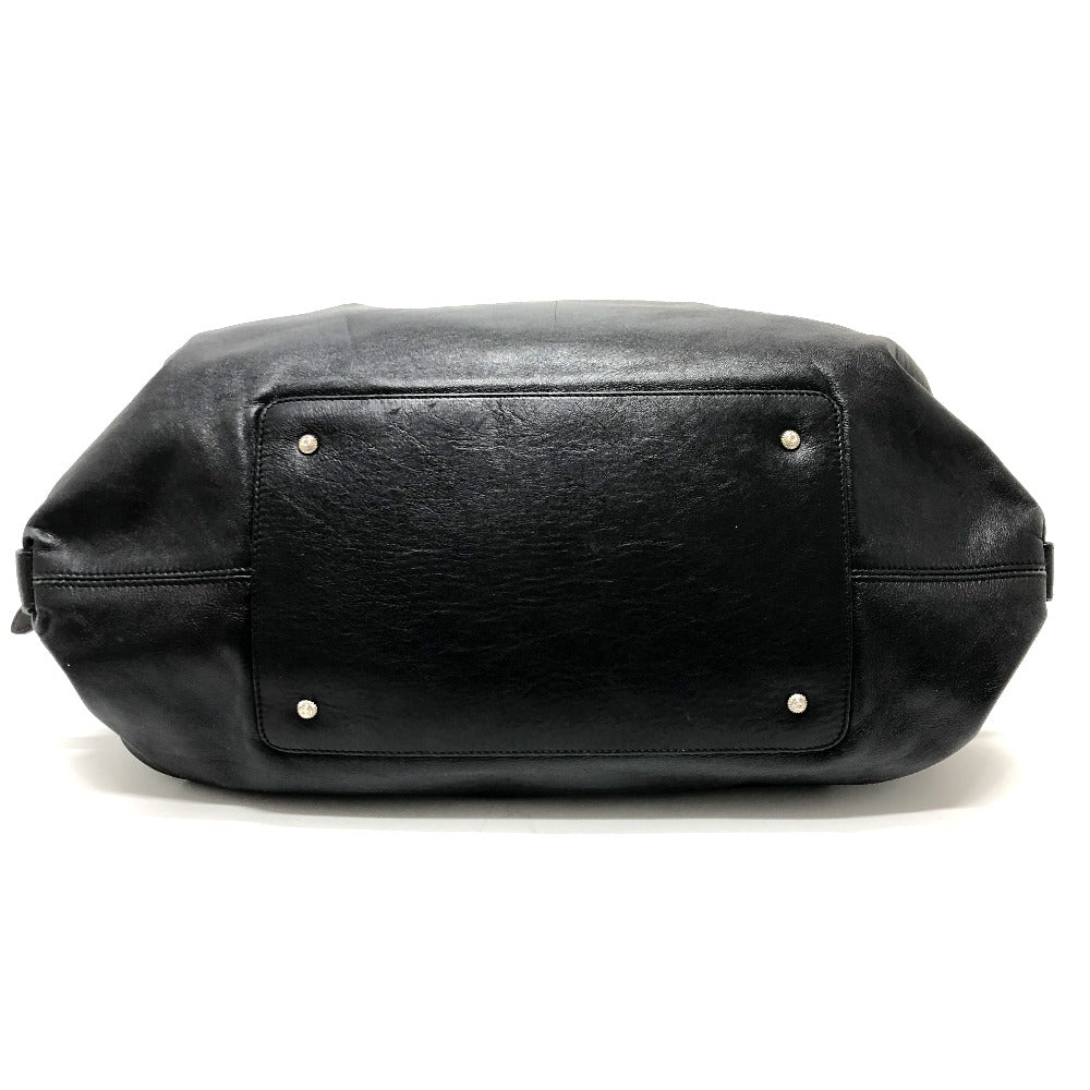 Salvatore Ferragamo Handbag Ez-21A056 Leather Black Gancini Women