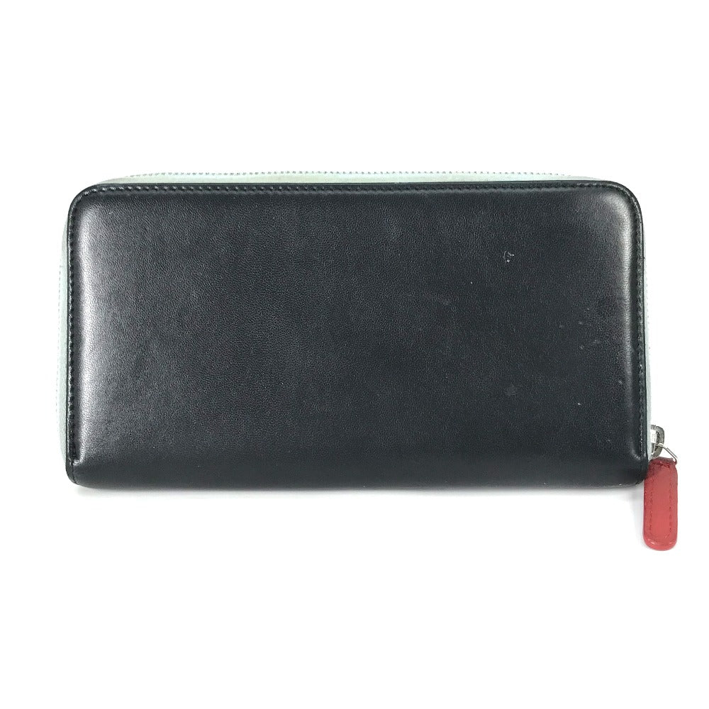 Chanel Long Wallet Purse Leather Black Airline Triple Coco Long Wallet Women