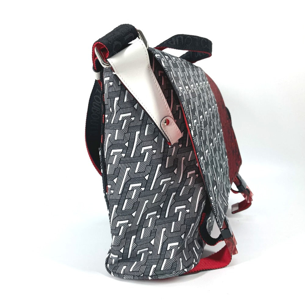 Christian Louboutin Shoulder Bag 1205006 Nylon / Leather Red Overall Handle Rubiclick Messenger Bag